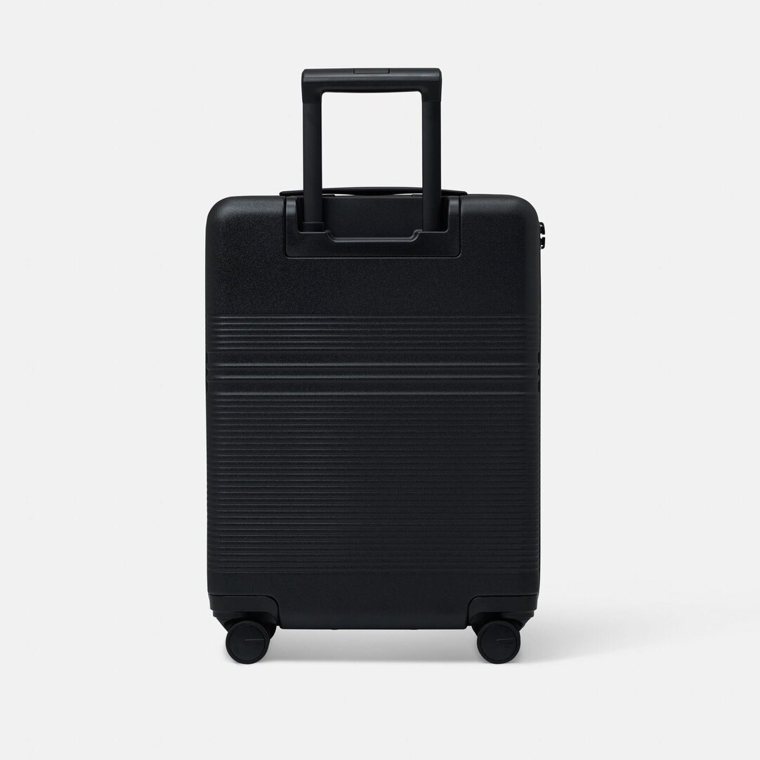Cabin Suitcase | With Front Pocket | Black | Sustainable